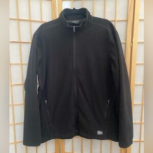 Eddie Bauer Men's Black Full Zip Fleece Jacket